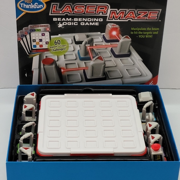 2012 Thinkfun LASER MAZE - Beam-Bending Logic Game 60 Challenges! Complete. NEED - Picture 6 of 7